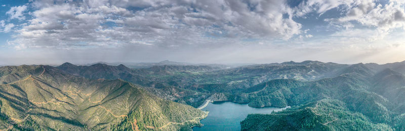 Panoramic view of landscape against sky dam lefkara cyprus 