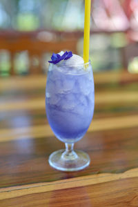 Close-up of drink on table