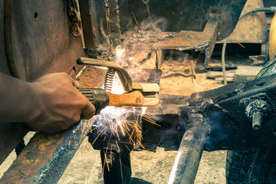 Man working at machine