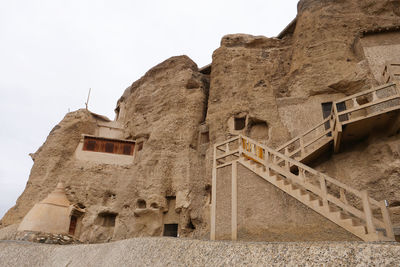 Low angle view of historical building against sky