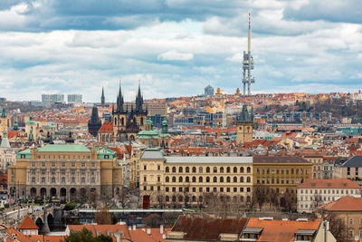 Cityscape against sky