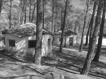 View of houses in village