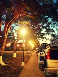 Street light at night