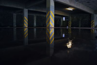 Water on floor in building 