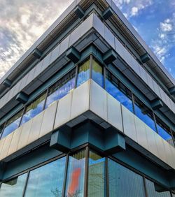 Low angle view of building against sky