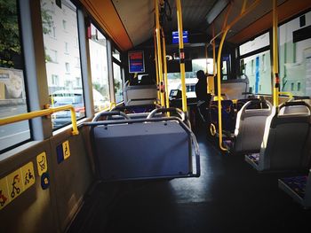 Interior of train