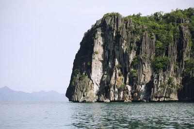 Scenic view of rocky mountains