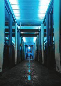 Empty corridor of building