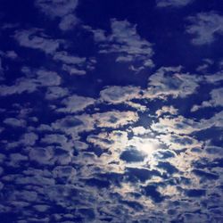 Low angle view of cloudy sky