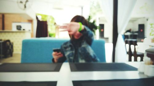 Woman using mobile phone