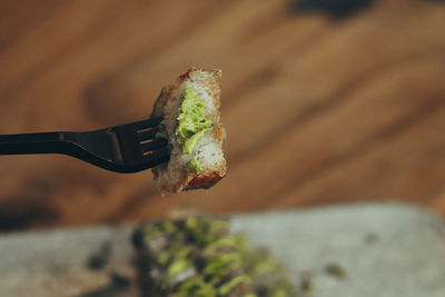 Close-up of food in plate