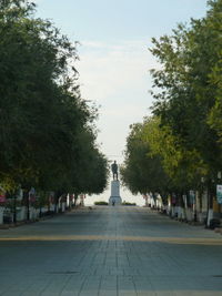 View of statue at park