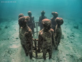 Group of people in sea