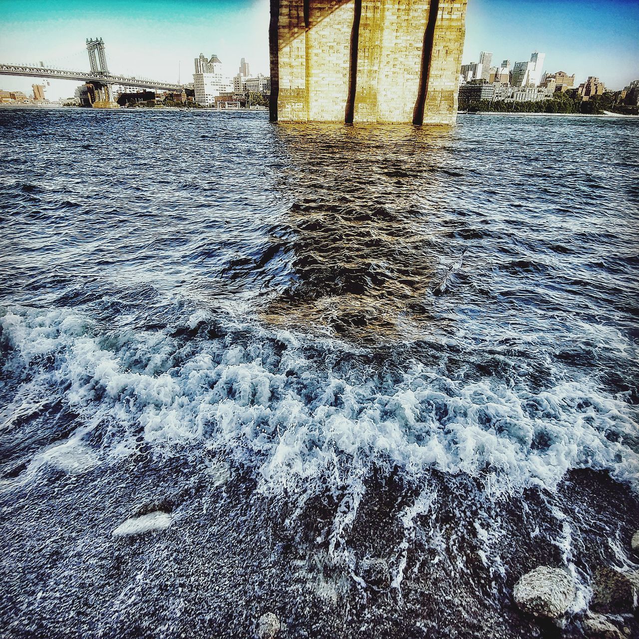 SCENIC VIEW OF SEA SEEN THROUGH GLASS