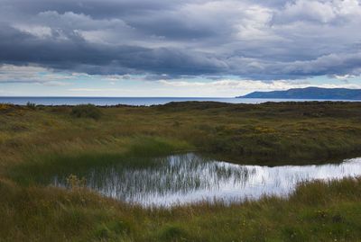 Scenic view of landscape against sky