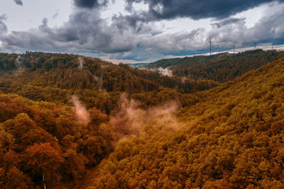 Landscape picture with dramatic clouds