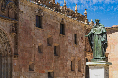 Low angle view of historical building