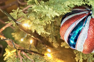 Close-up of christmas decoration