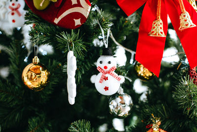 Close-up of christmas tree