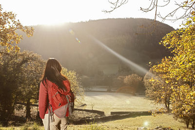 Mature female hiker in north wales