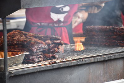 Close-up of street food