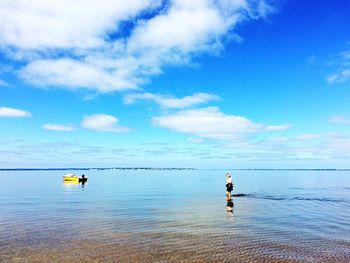 Scenic view of sea against sky