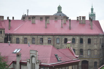 Exterior of building against sky in city