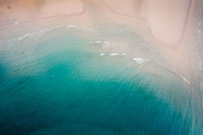 Man swimming in sea