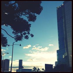Low angle view of buildings against sky