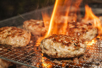 Close-up of preparing food