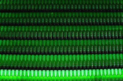 Full frame shot of multi colored bottles