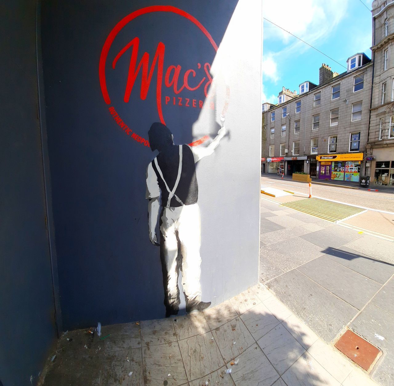 FULL LENGTH OF MAN STANDING ON STREET