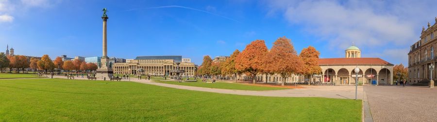 Panoramic view of building against sky