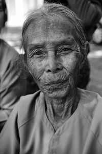 Portrait of senior woman at home