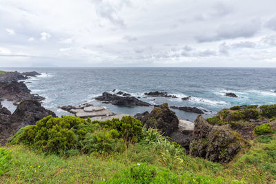 Scenic view of sea against sky