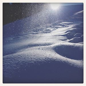 Scenic view of snow covered landscape