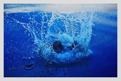 Close-up of blue water