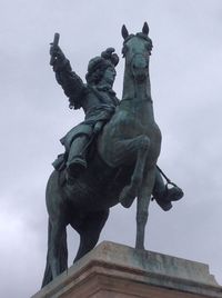 Low angle view of statue