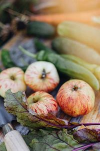 Close-up of pumpkins