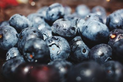 Close-up of blueberries