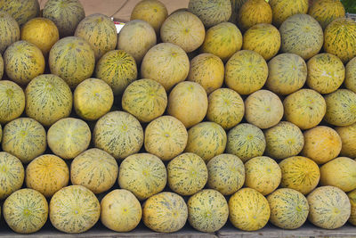 Full frame shot of onions for sale at market stall