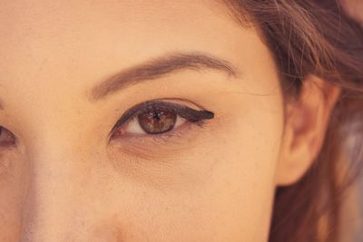 Cropped image of woman eye