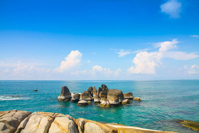 Scenic view of sea against sky