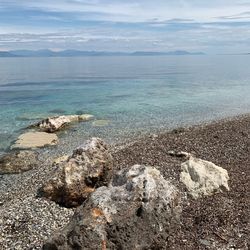 Scenic view of sea against sky