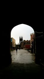 Archway in city