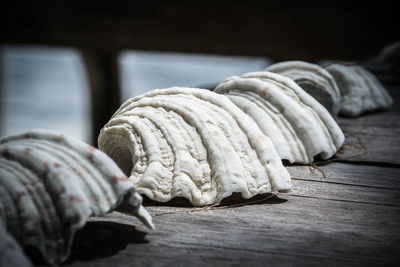 Close-up of bread on table