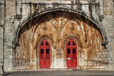 Entrance of historic building