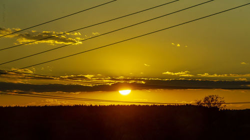 Scenic view of sunset