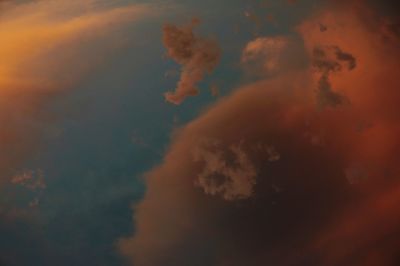 Low angle view of sky during sunset