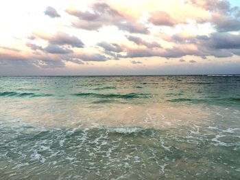 Scenic shot of calm sea against sky